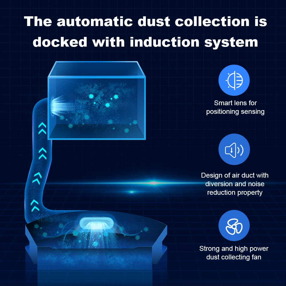 High-end Robot Vacuum Cleaner & Mop with Self Emptying Dock OEM Customized Design