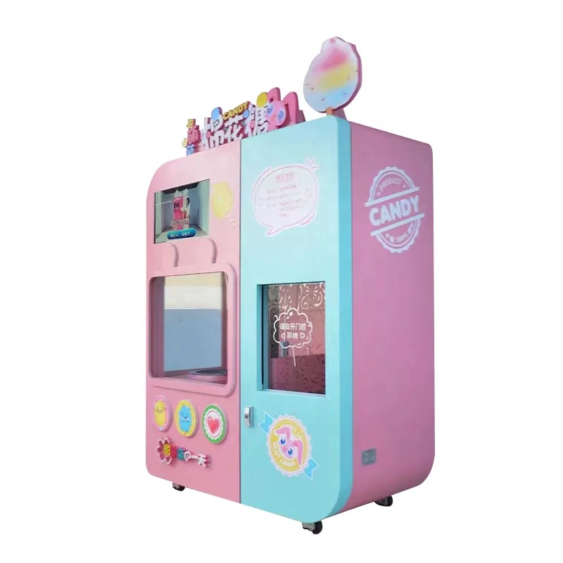Best Selling Japanese Automatic Cotton Candy Vending Machine for Home Use Retail Restaurant Marshmallow & Floss Robot Maker