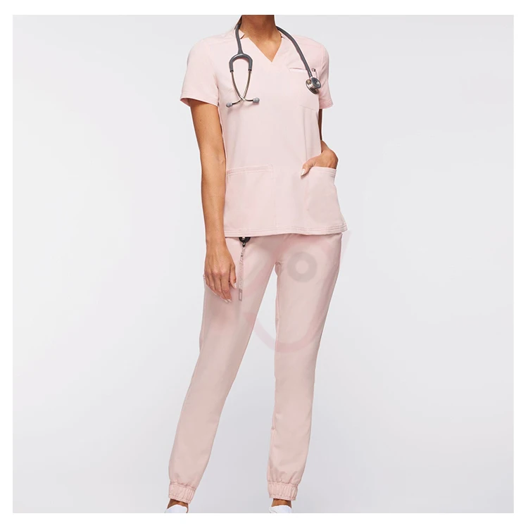 Wholesale high quality uniformes medicos short sleeve hospital medical spa uniform women