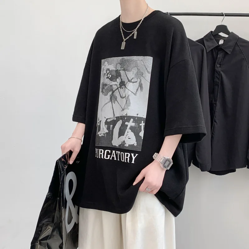 Summer Latest Private Label Pattern Printing Youth Clothes Round Neck Cotton Quick Dry T Shirt