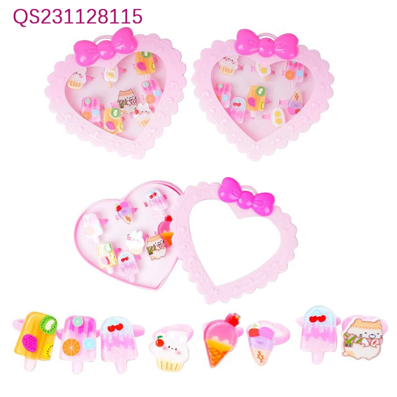 QS Cheap Price Kids Girl Make Up Beauty Fashion Toys Multi Style Pretend Play Game Princess Jewelry Set Toys For Children Gift