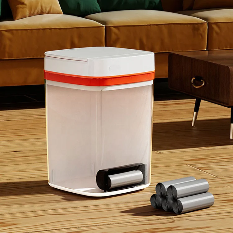 2022 New Induction 20L Touch-Free Rectangular Smart Waste Bins Automatic Trash Can