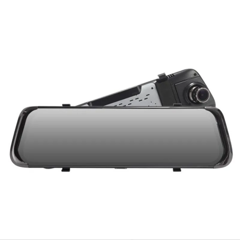 Потоковый медиа полный экран с двумя объективами тахограф 10 дюймов серсорный экран прикуривателя тахограф HD