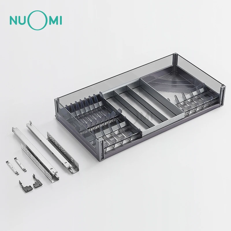 NUOMI PURPLE CRYSTAL series Superior Quality Kitchen Drawer Basket kitchen storage rack