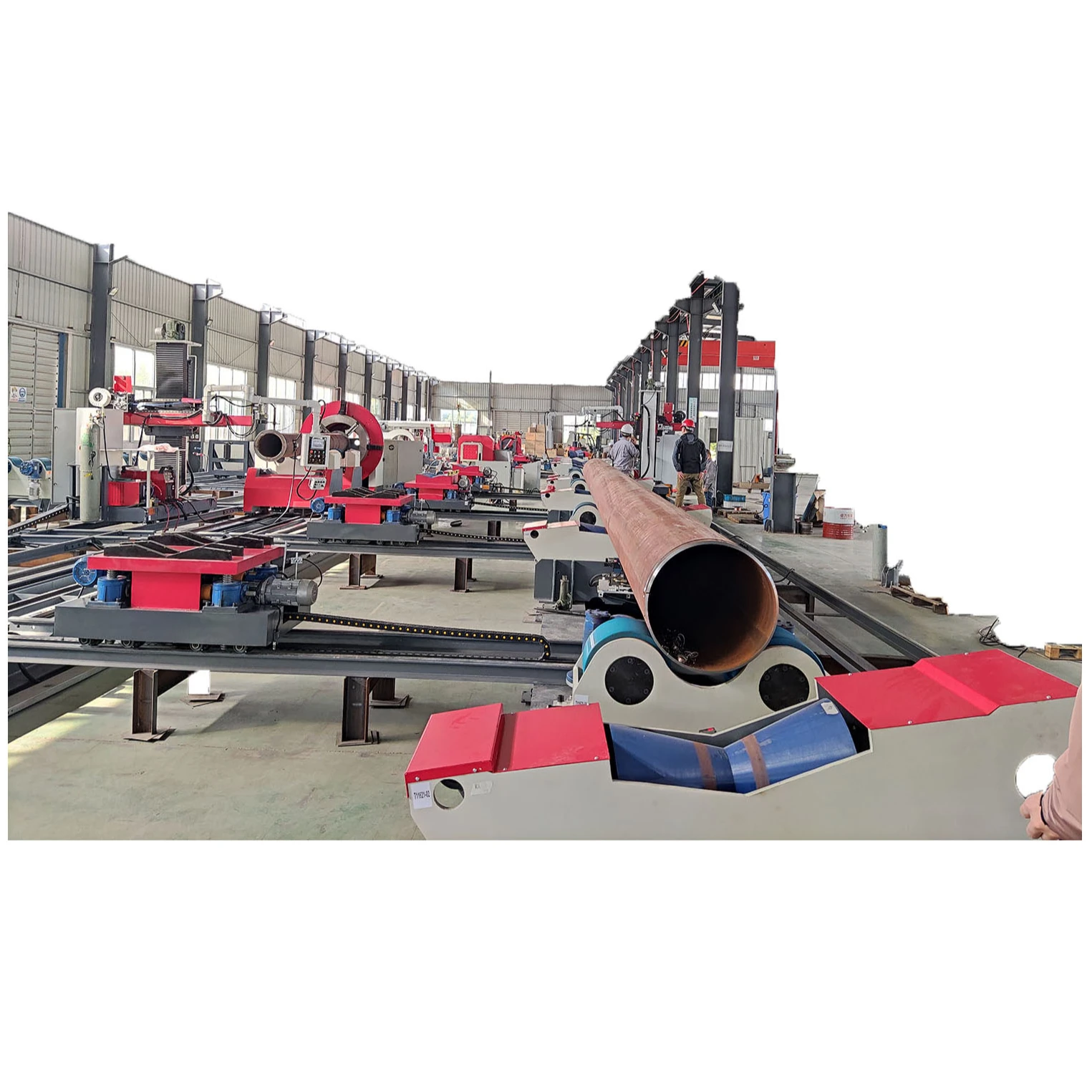 Pipe fabrication line;Pipe spool fabrication production line (Fixed type)