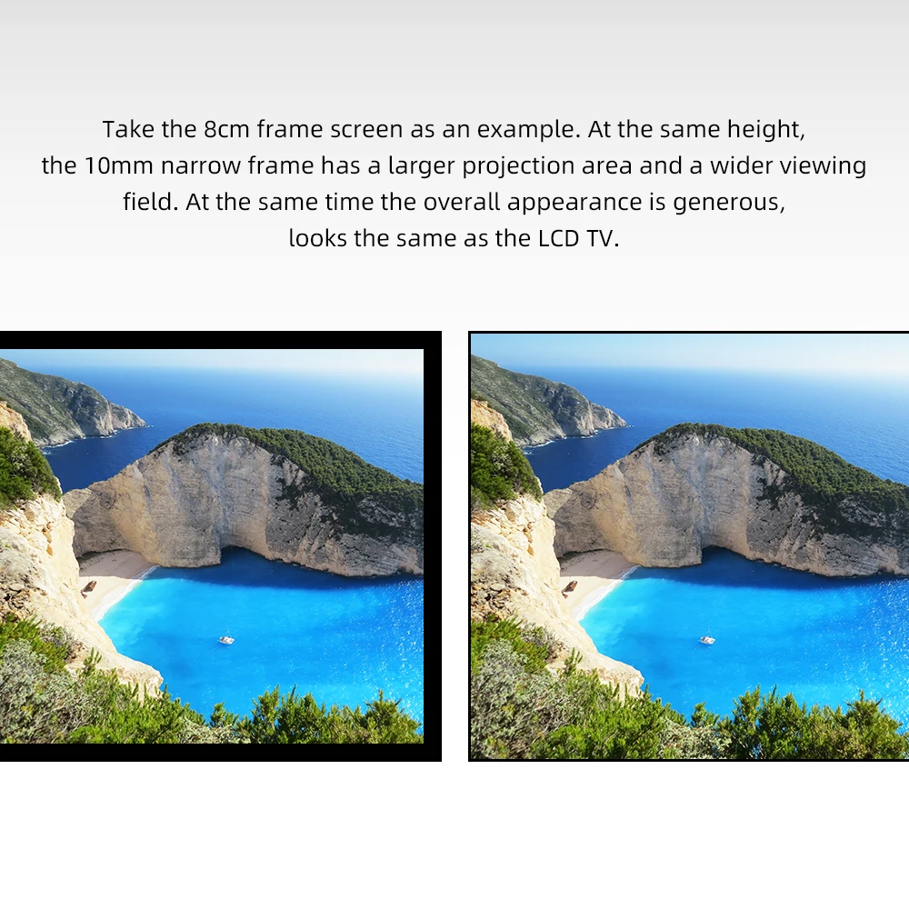 NBL 100 inch PET Crystal Alr Projector Screen Fabric for Formovie Theater 4K UST Laser Projector Screen