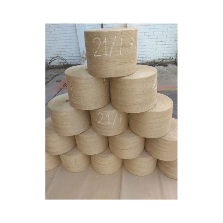 High quality wholesale natural color reusable breathable sustainable jute yarn for roof insulation material