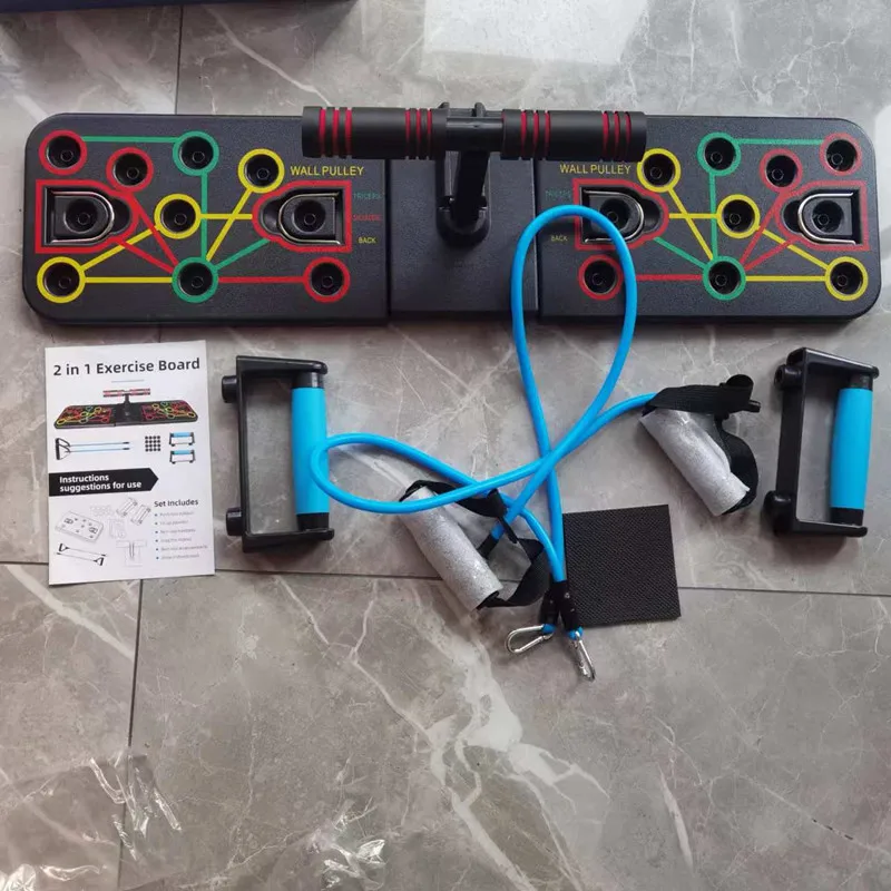 Factory price home gym set multifunctional push up board with accessories