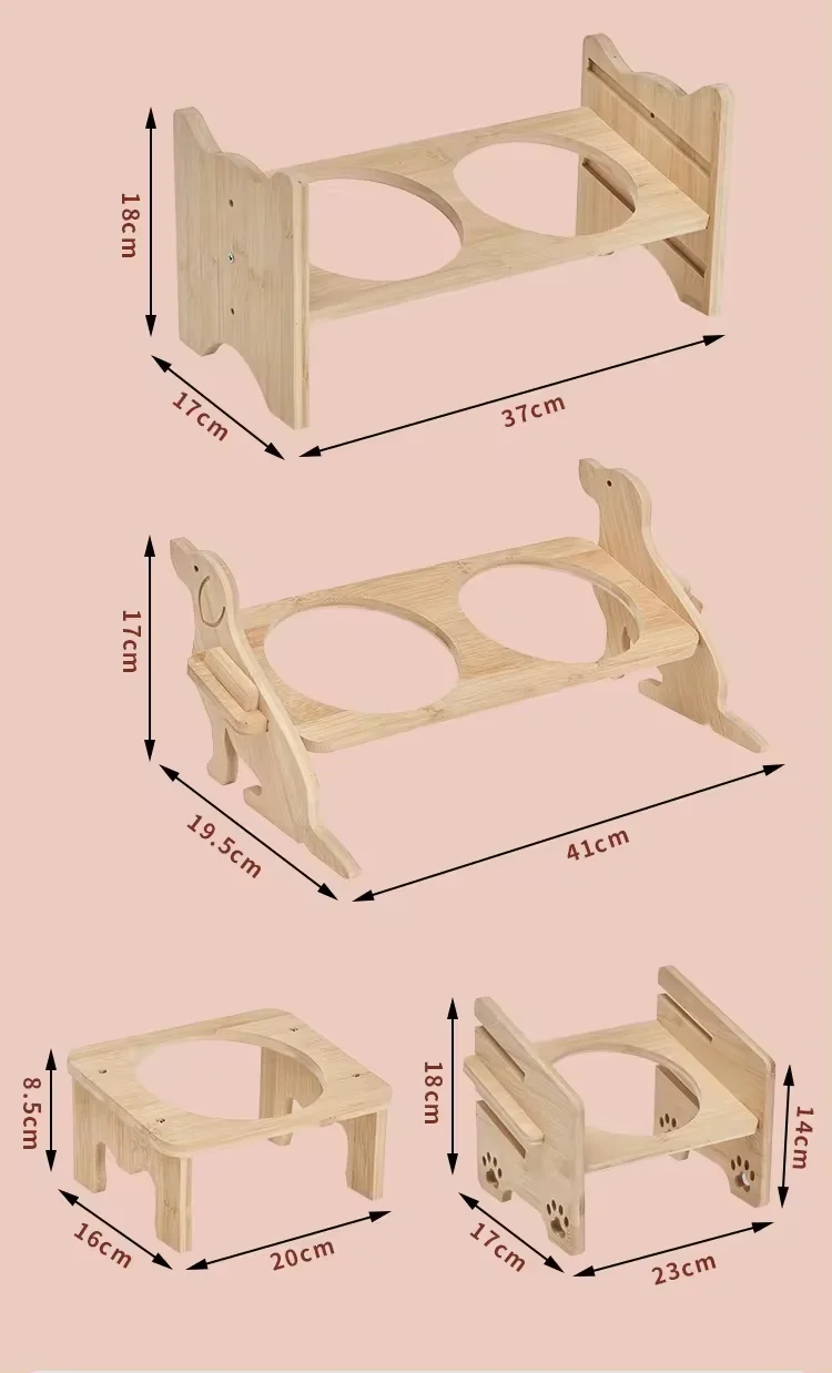 New cross-border products Cat bowl ceramic oblique mouth protection cervical vertebra cat overhead feeder pet bowls & feeders