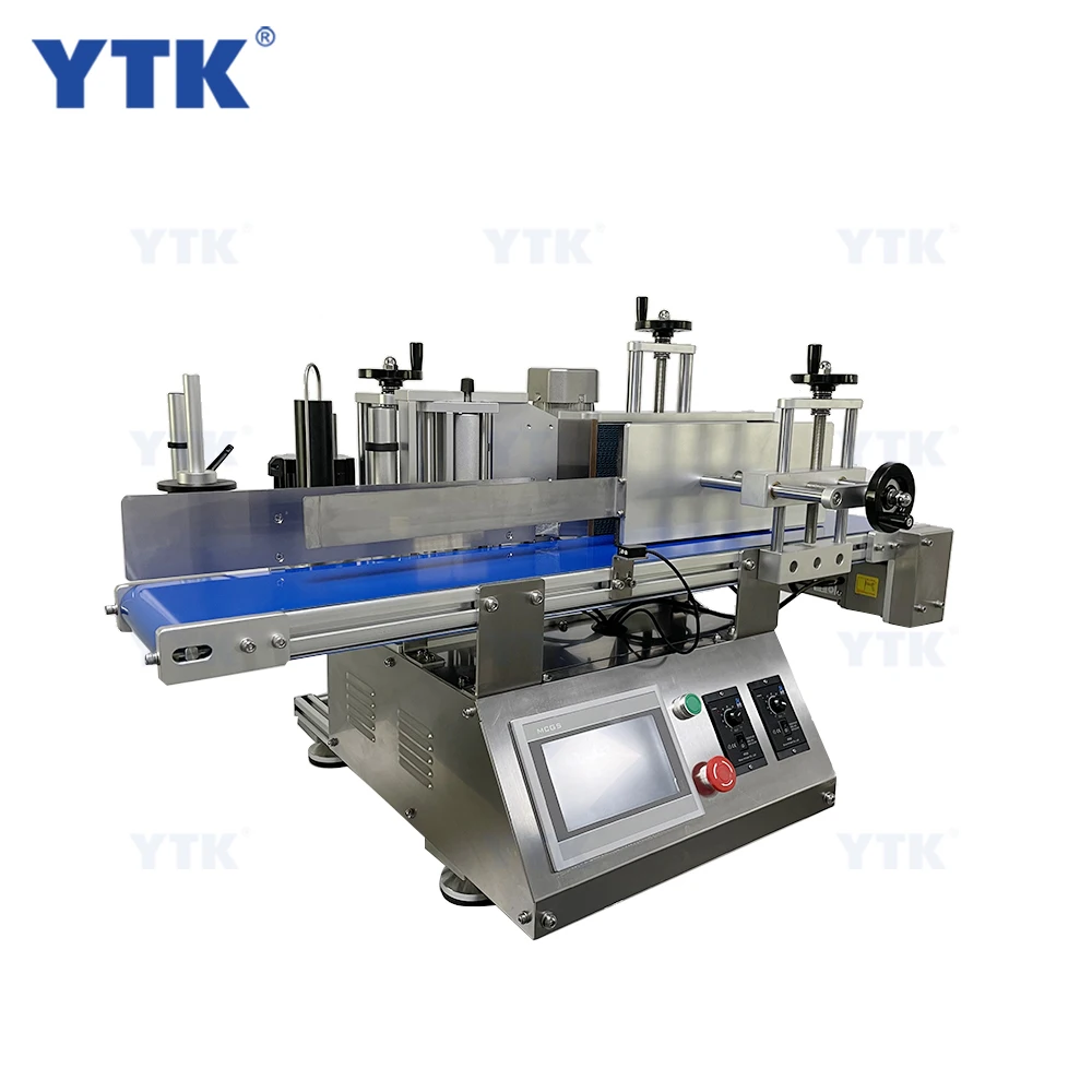  YTK-150 Высокое качество пластиковая машина для нанесения этикеток на верхнюю аппликатор столешница Этикетировочная круглых бутылок портативный принтер