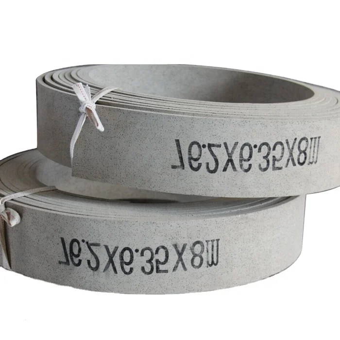 White color moulded brake lining roll with black carbon