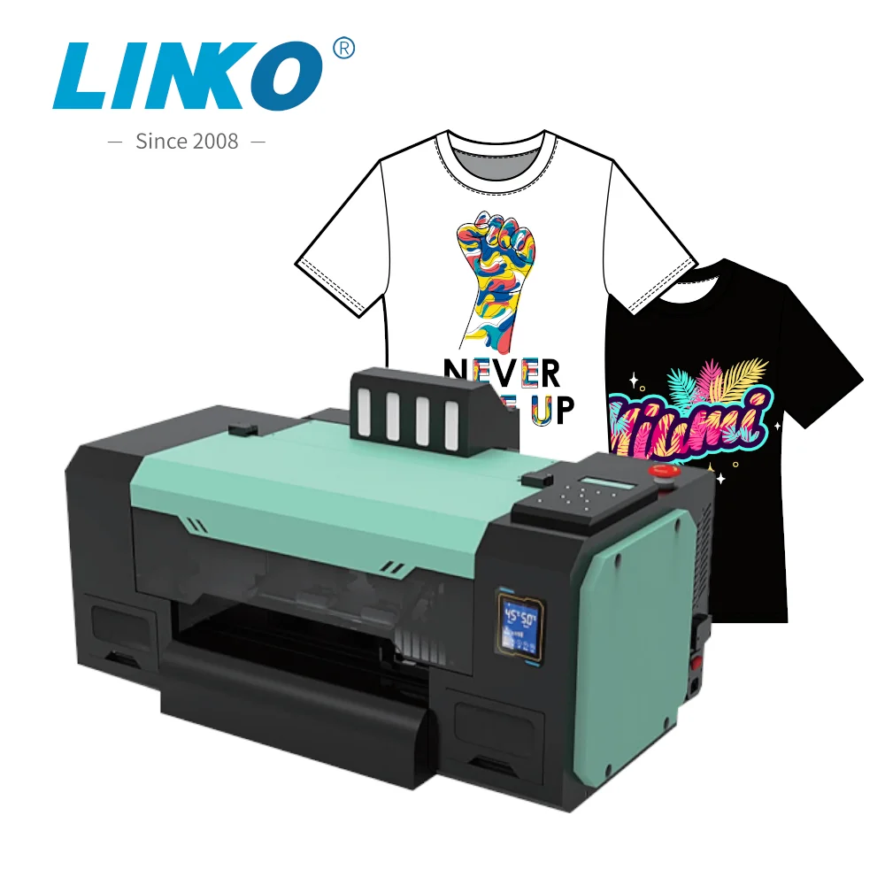 Linko HOT sale product L-402 I3200 XP600 dual heads DTF Printer 30cm 12inch A3 dtf printer printing machine