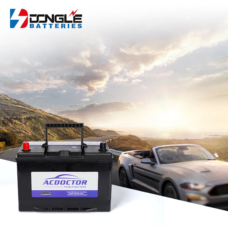 Wholesale Price Cold Start Function Maintenance Free 12V 80Ah Boats Trucks Lead Acid SMF Automotive Battery