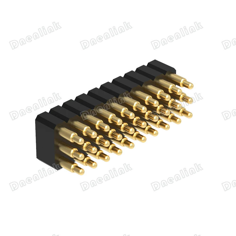Dnenlink 2.54mm pitch Triple Row H4.0mm Straigh Male Header SMT type pogo pin connector