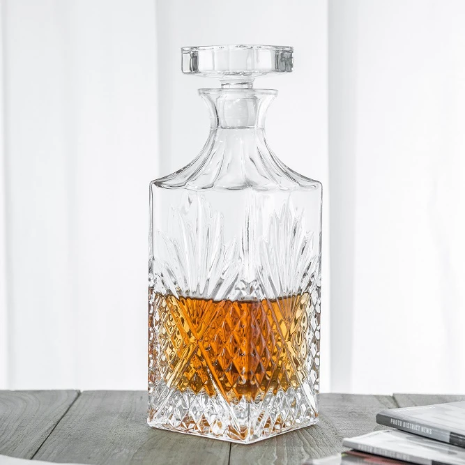 Bar Container crystal whisky decanter for Brandy and Rum