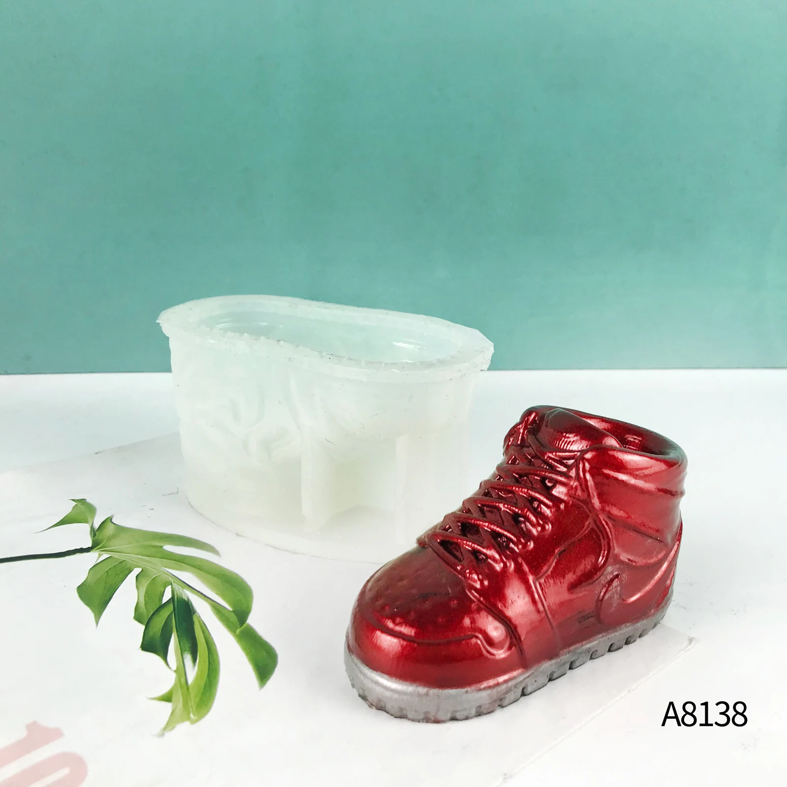 A8138 Shoes 3d decoration silicone mold diy three-dimensional shoes home decoration silicone mold