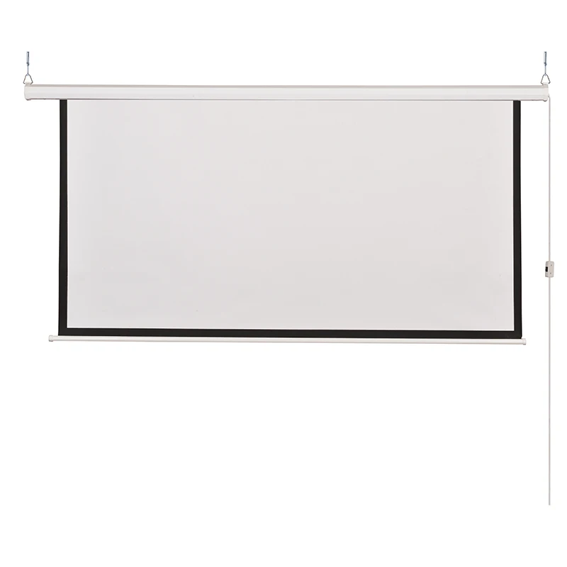 Высокое качество матовый белый материал Открытый Проектор моторизованный 120-дюймовый проекционный экран