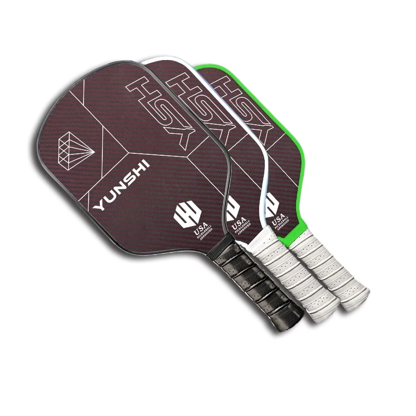 Wholesale USAPA Pickleball Paddle Thermoformed 16MM Kevlar Carbon Fiber Surface Maximum Spin Pickleball Racket