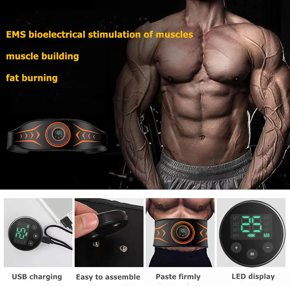 2023 best selling  muscle strength training Unit belly electric fat burning abdomen  massage vibration slimming massage belt