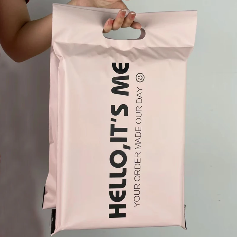 Clothes Apparel Tear Proof Plastic Packaging Custom Logo Printed Shipping Mail Envelops Poly Mailing Mailers Mailer Bag Handle