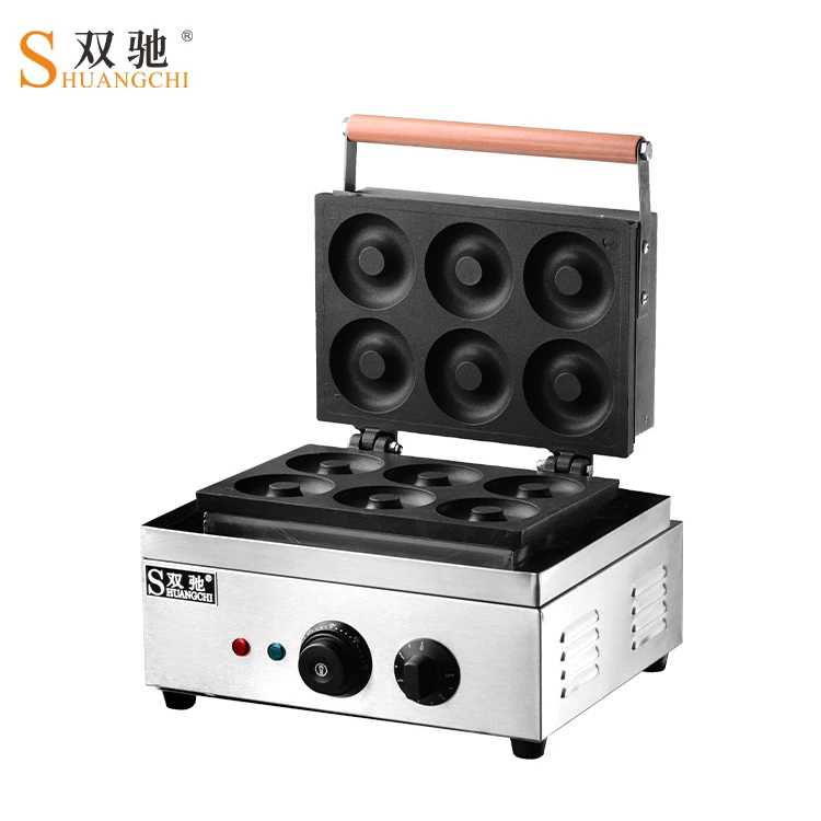 6 pieces Electric Mini waffle donuts maker donut machine