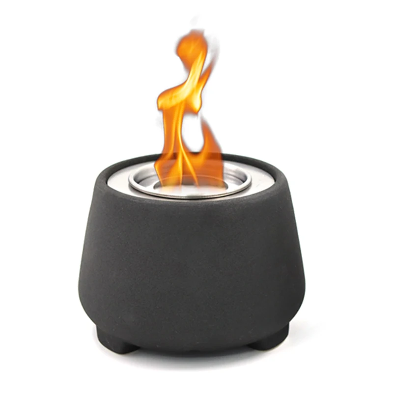 Portable Ceramic fireplace tabletop Fire pit bowl  table fireplace Rubbing Alcohol Personal Smores maker Tabletop Fire Pits