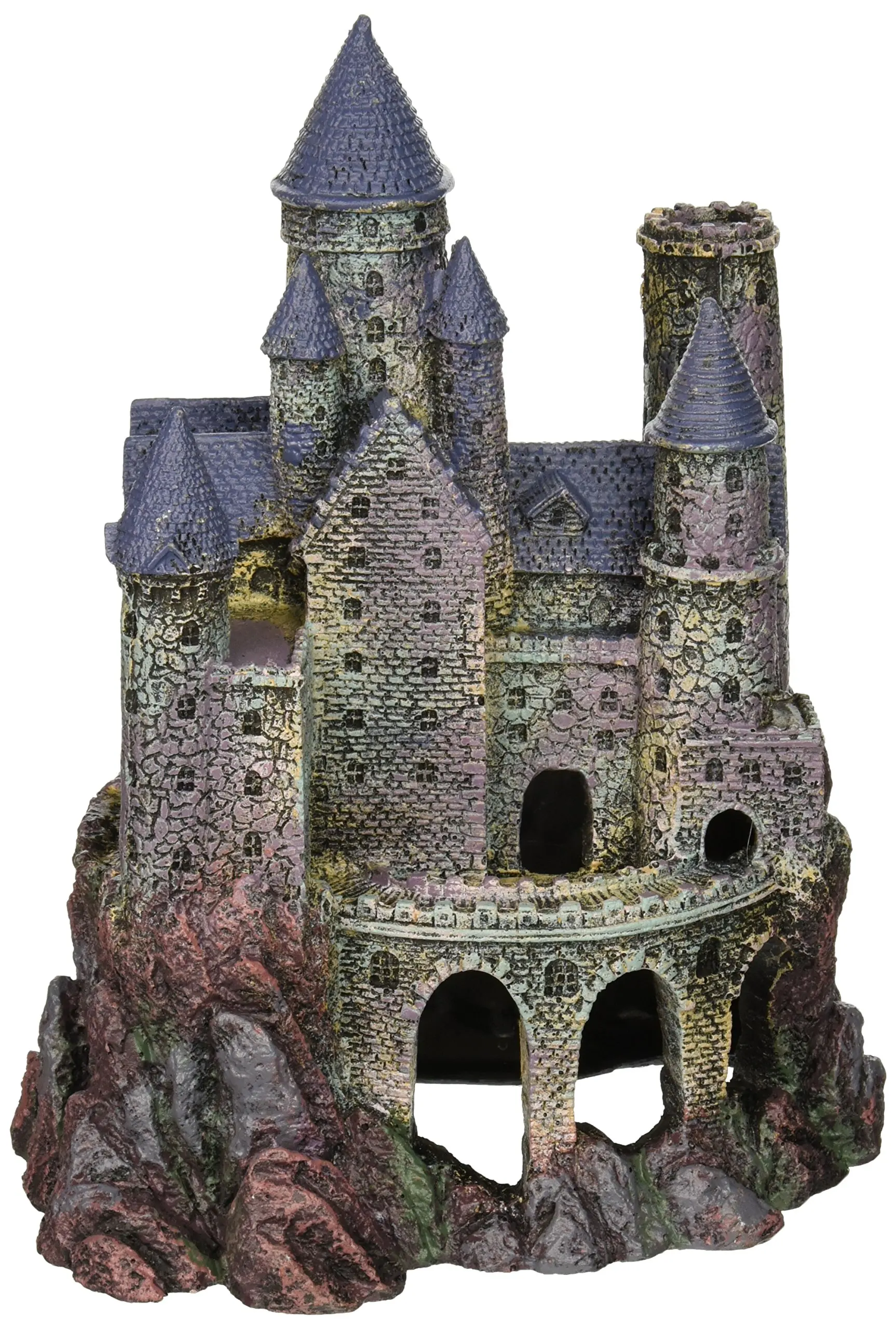 Custom Fish Tank Accessories Resin Wizard Castle for Aquarium Decoration