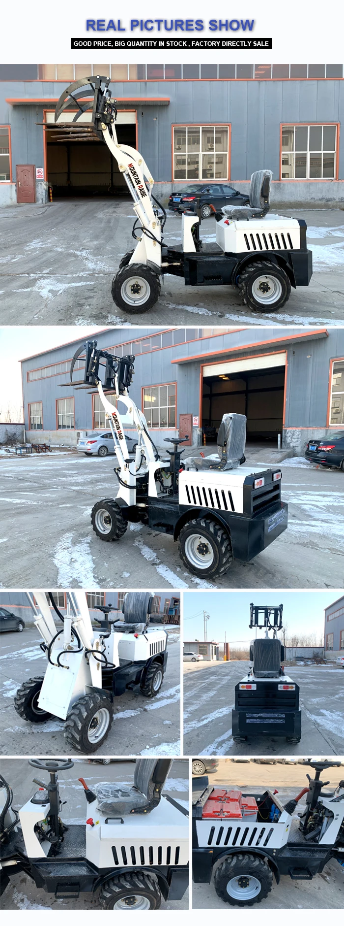 400kg Electric mini loader for farm 