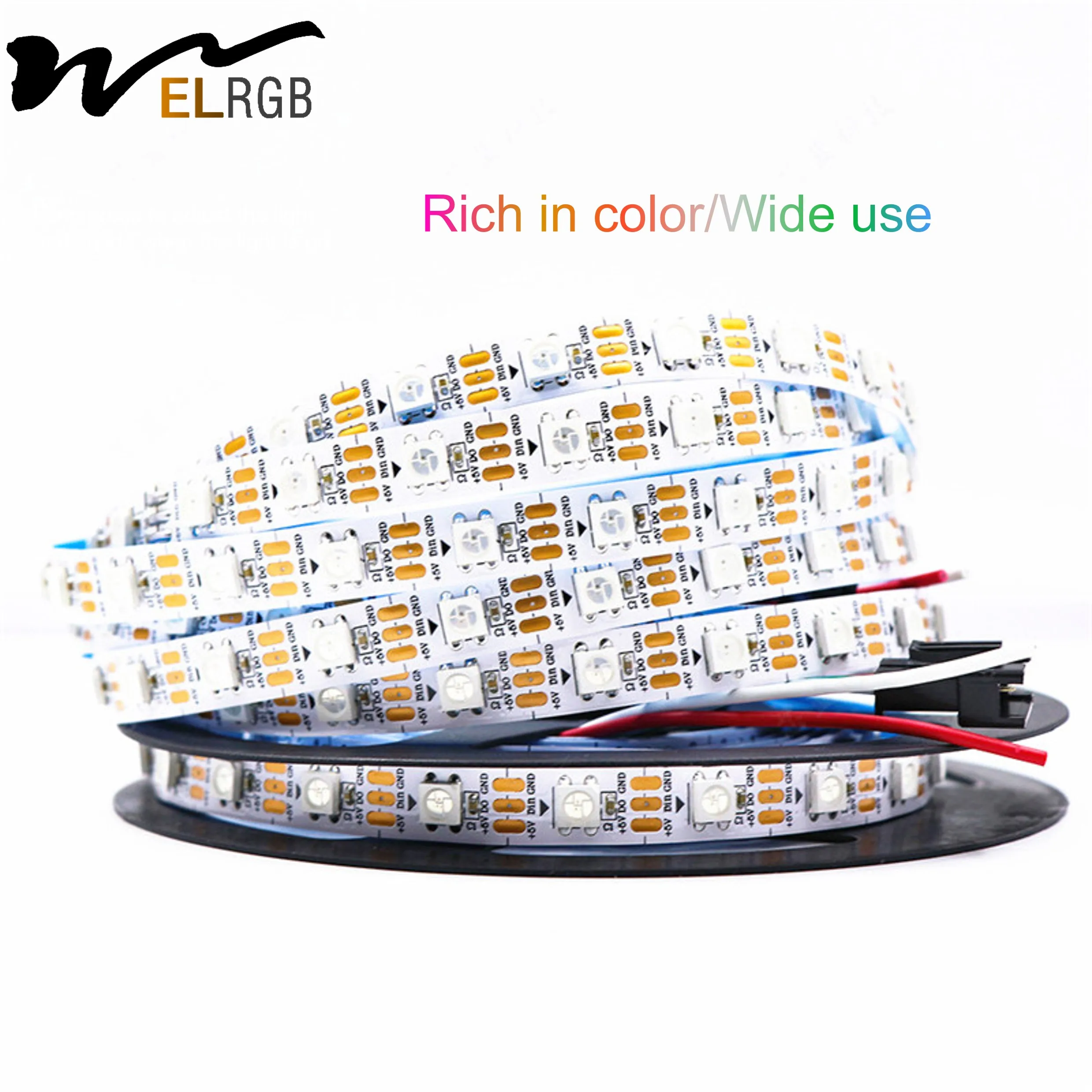 Full Color  smd5050 60leds/m Flexible smart led Light Strip  Addressable addressable digital rgb Flex Led Strip Light