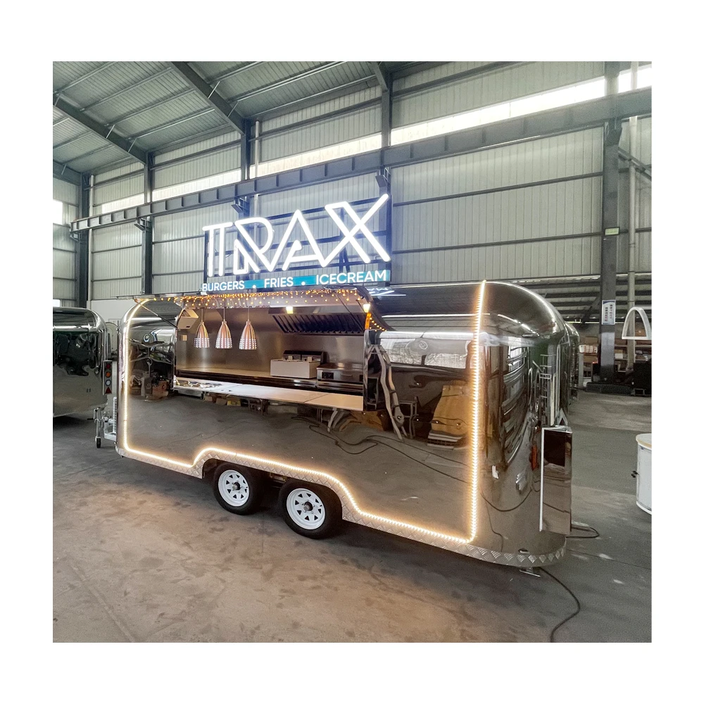 Seaside Airstream Food Truck Ice Cream Cart Taco  Food Trailer Mobile Food Truck With Full kitchen For Sale UK
