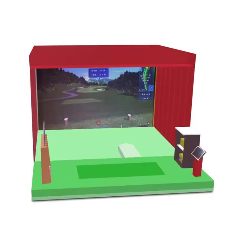 Large Amusement Equipment Golf Simulator Screen Golf Simulator 3d Golf Simulator for Sale