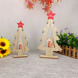 Christmas Desktop Ornament Wooden Decoration Merry Christmas Xmas Tree Ornament For Party