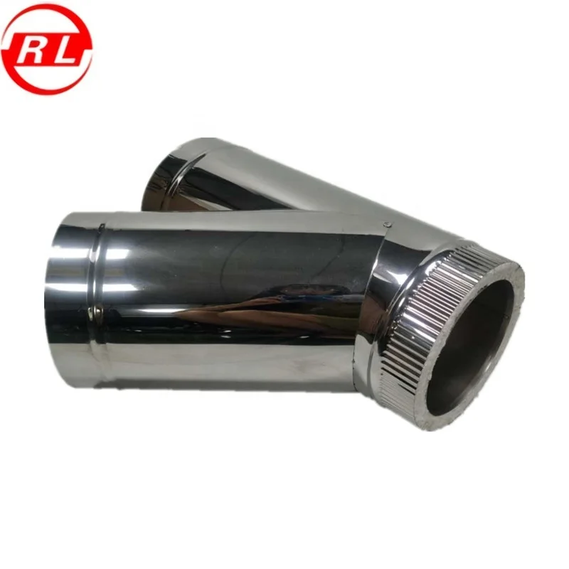 Tee Piece 135 Degree For Twin Wall Insulated Flue Pipe