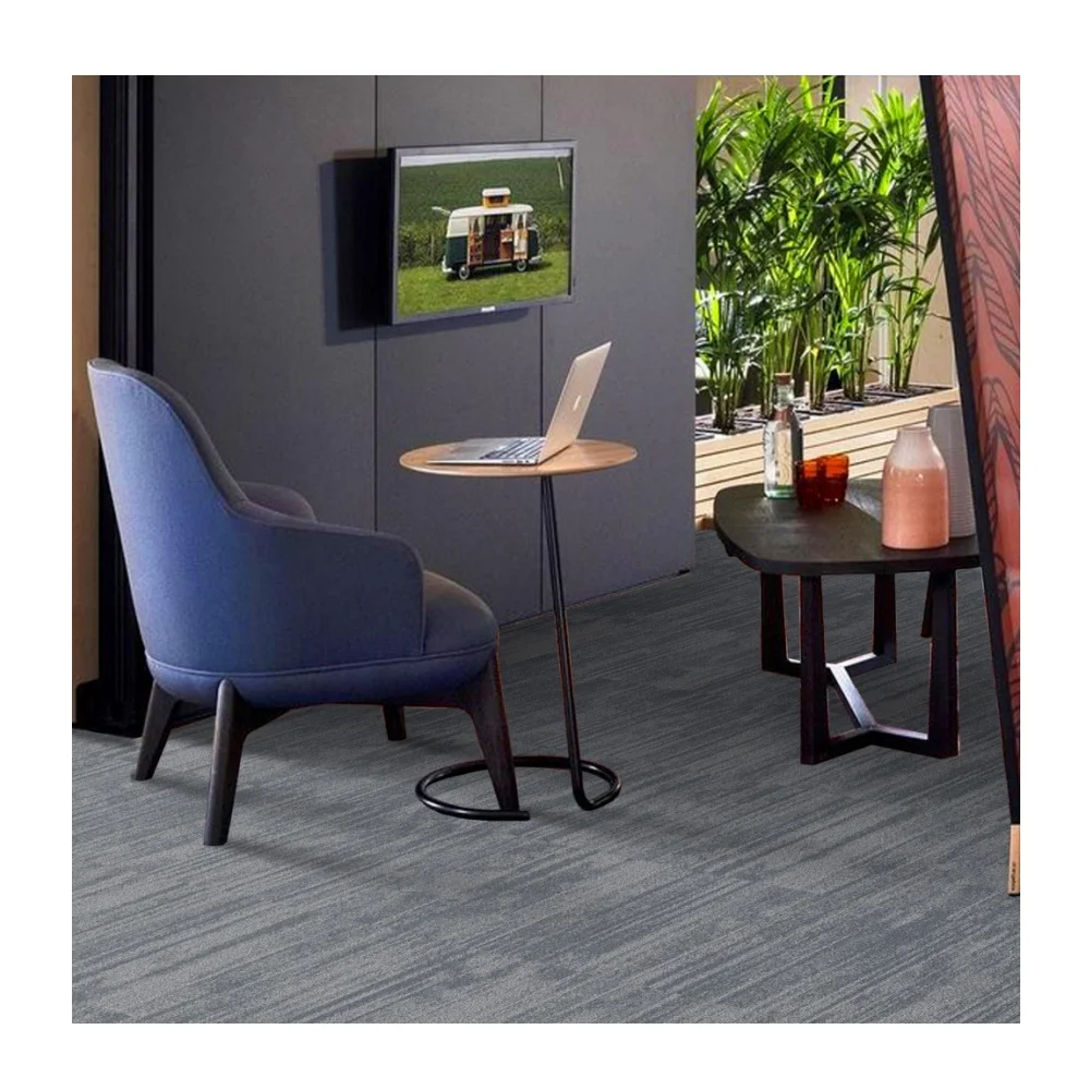 Kaili Commercial Square Carpet Tiles 50x50cm Machine-Made Block Flooring with Nylon Plain 50x50cm Tile Carpet