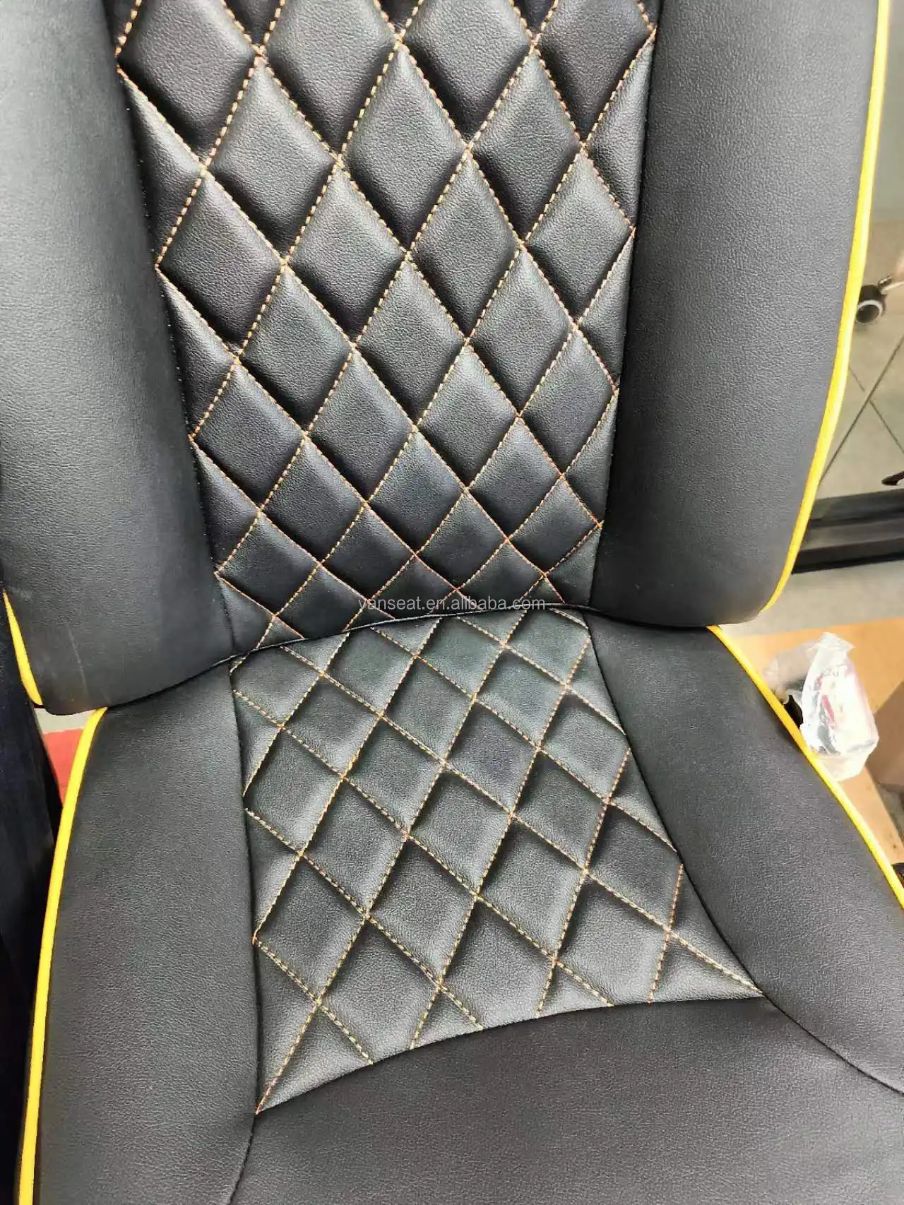 New arrival popular car accessories leather single/double school passenger rear seat with bus table high back bus seat