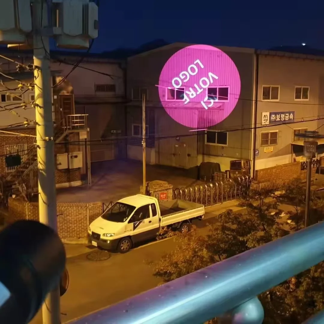 Водонепроницаемый IP67 100 Вт Gobo проектор с индивидуальным логотипом вращающийся Gobo проектор свет наружные здания рекламные огни