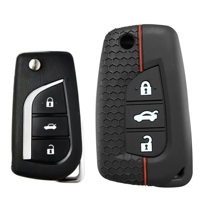Smart Touch Fit For Toyota Corolla Verso remote Cross Car Silicone Key Case Cover Car Keys Protector Case