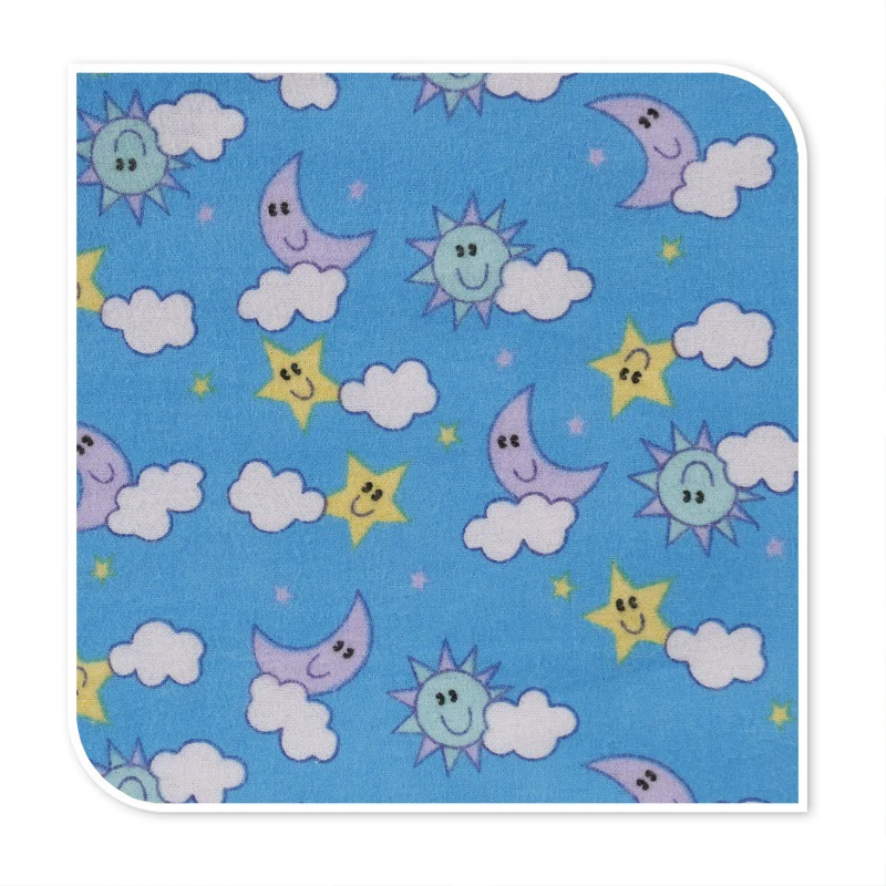 tc designs printed flannel soft fabric 110cm 120gsm