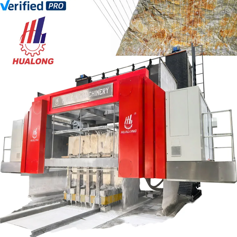 Hualong Machinery More Profit New Trend ultra Thin Diamond Saw Marble Block Cutter Multi Wire Stone Cutting Machine with Water