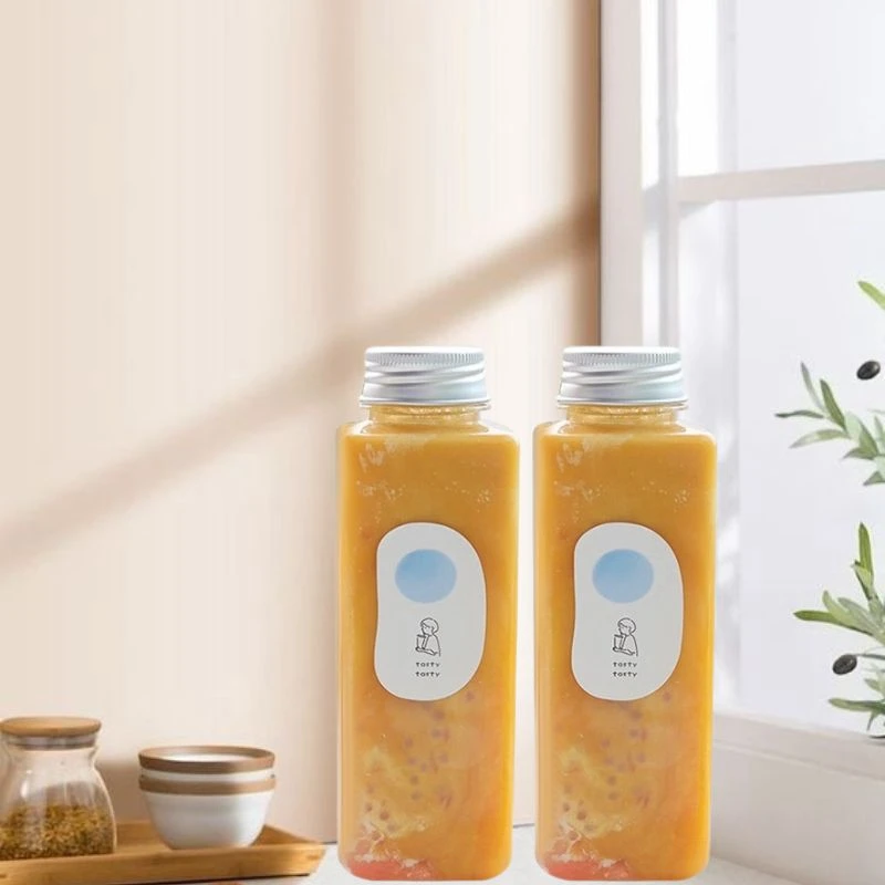 Transparent 400ml Disposable Compostable Water Beverage Juice Plastic Bottle