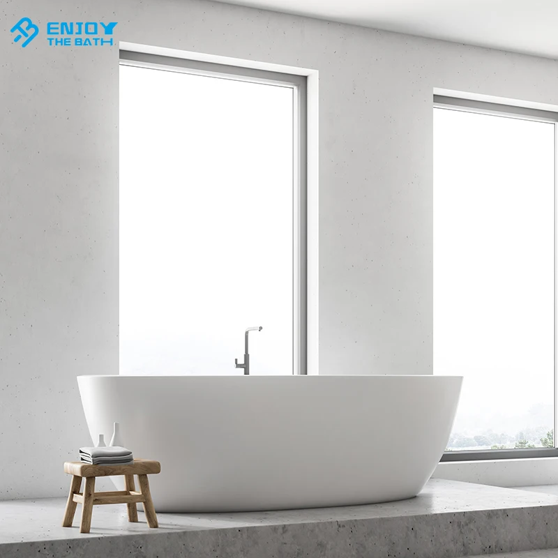 High quality artificial stone bathtubs factory wholesales freestanding bathtub