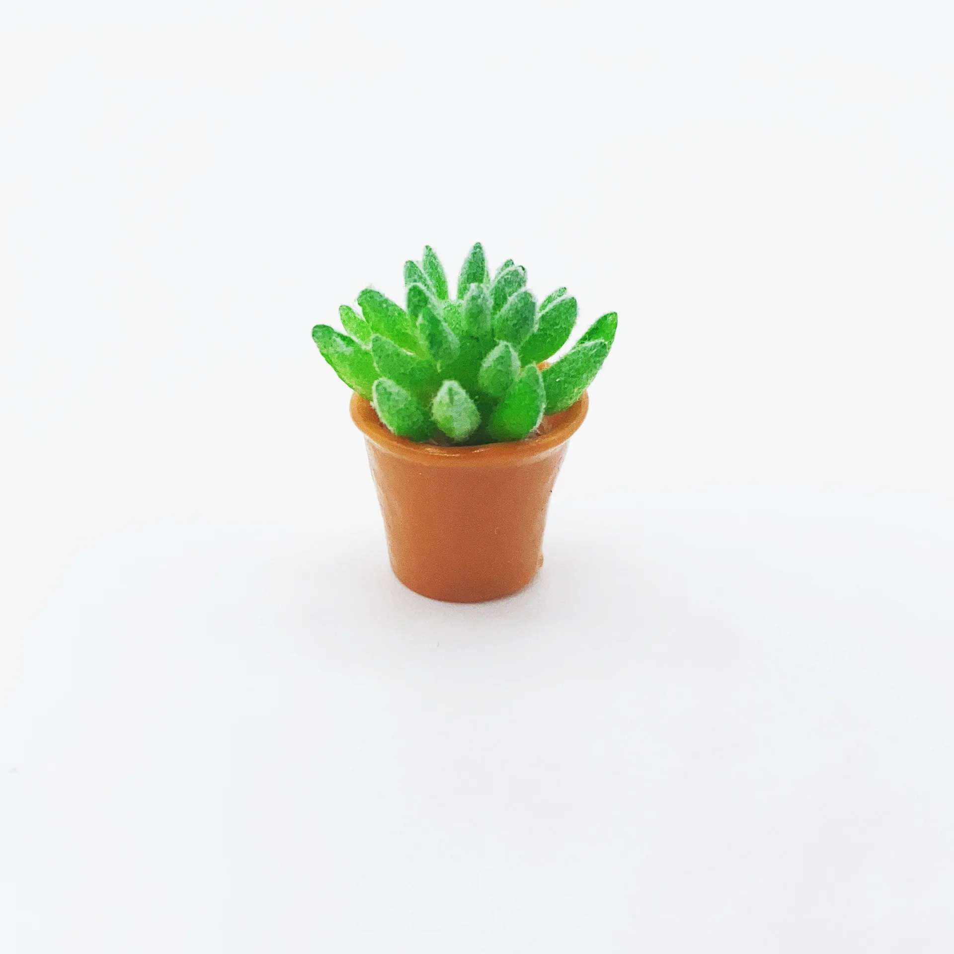 new product 2024 Dollhouse Accessories Mini Micro landscape decoration mini simulation flower succulent plant pot