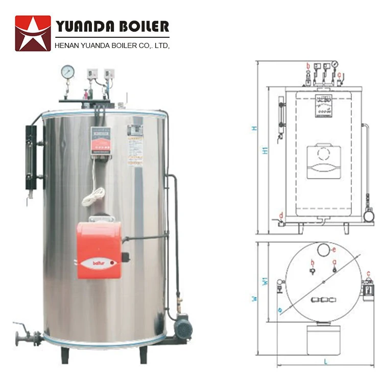 Hotel or Laundry use 300kg/hr 500kg/hr 800kg/hr Oil Gas Fired Steam Boiler
