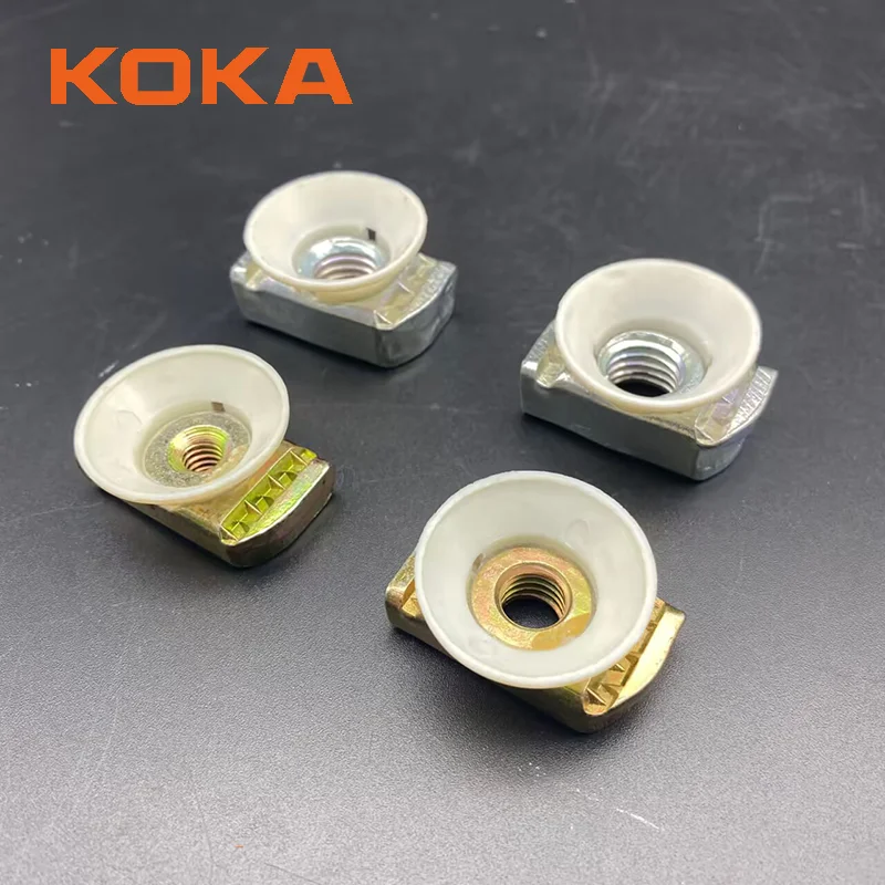 Wholesale Zinc Plated Strut Channel Nut Plastic Wing Cone Solar Nut