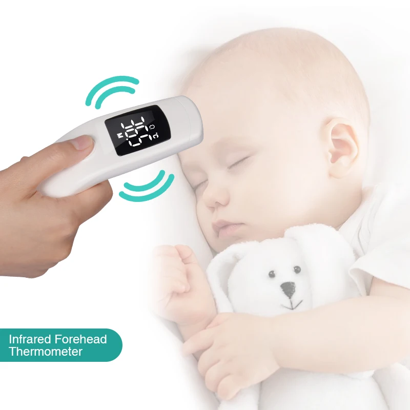 Handheld Infrared Thermometer Non Touch Thermometers Bblove Brand for Baby LED Electric Ce White Forehead Thermometer 3 Years