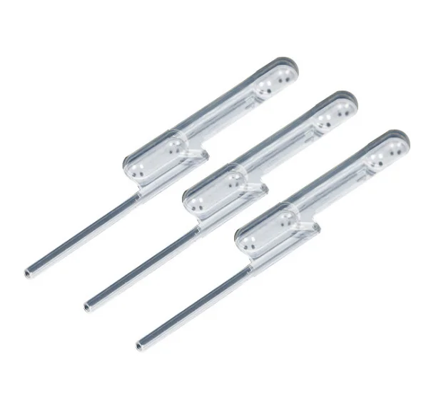 100 u l+15u l Double Bulb Plastic Transfer Pipette