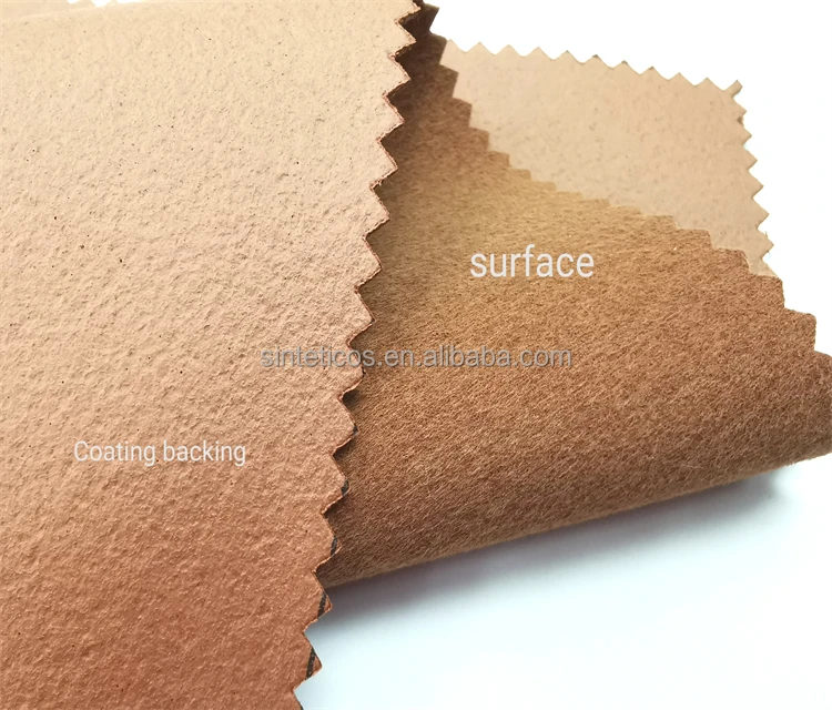 #6A143, PU Synthetic Leather Fluffing Surface for Shoes Lining,  Coating Backing (PU Sinteticos, Cuero Sinteticos Para Forro)