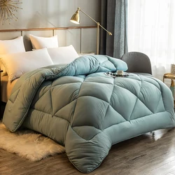 High quality winter reversible down king size bed comforter set luxury