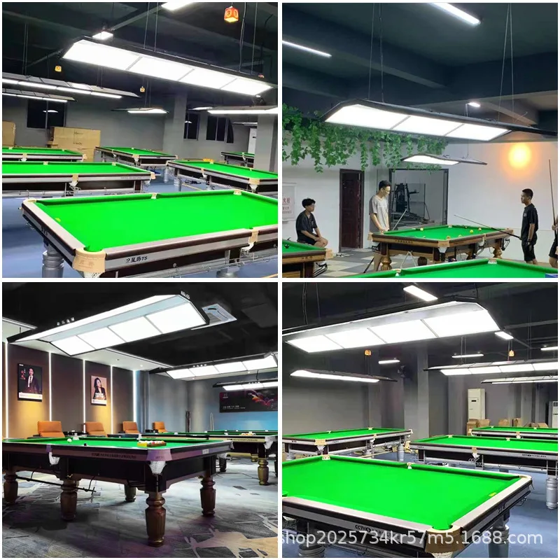 Wholesales 15-Light Modern Ballroom Clubs Aluminum Shawdowless Ultra-thin Billiard Lights for Snooker and Pool Table