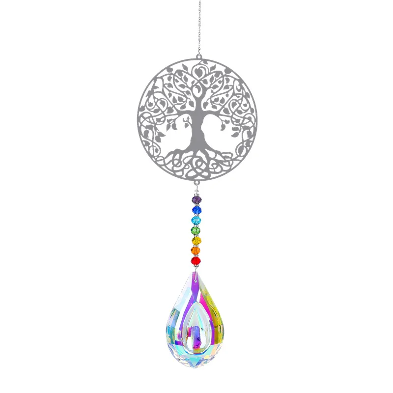 Wholesale Animal Pendant Prism Crystal Ball Rainbow Chaser Sun Catcher Wind Chimes Hanging for Decorate